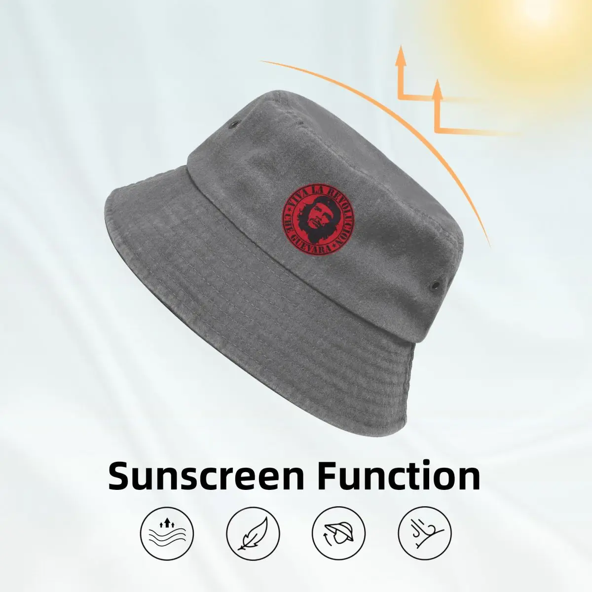 Классическая Кепка Che Guevara 2024 ковбойская джинсовая кепка рыбацкая шляпа