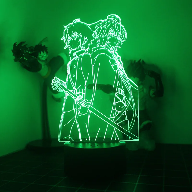 

CODE GEASS Lelouch of The Rebellion Night Light Anime Figure 3D Illusion Lamp for Bedroom Decor LED Atmosphere Light with Remote
