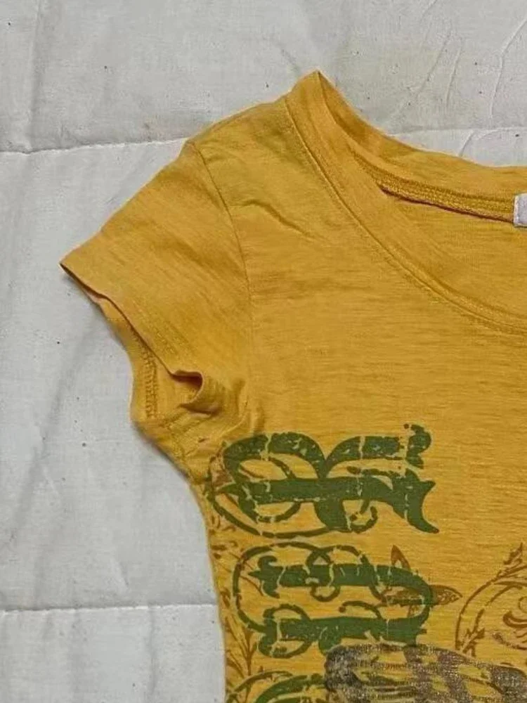 Женская винтажная блузка в стиле ретро желтая Повседневная Блузка американском