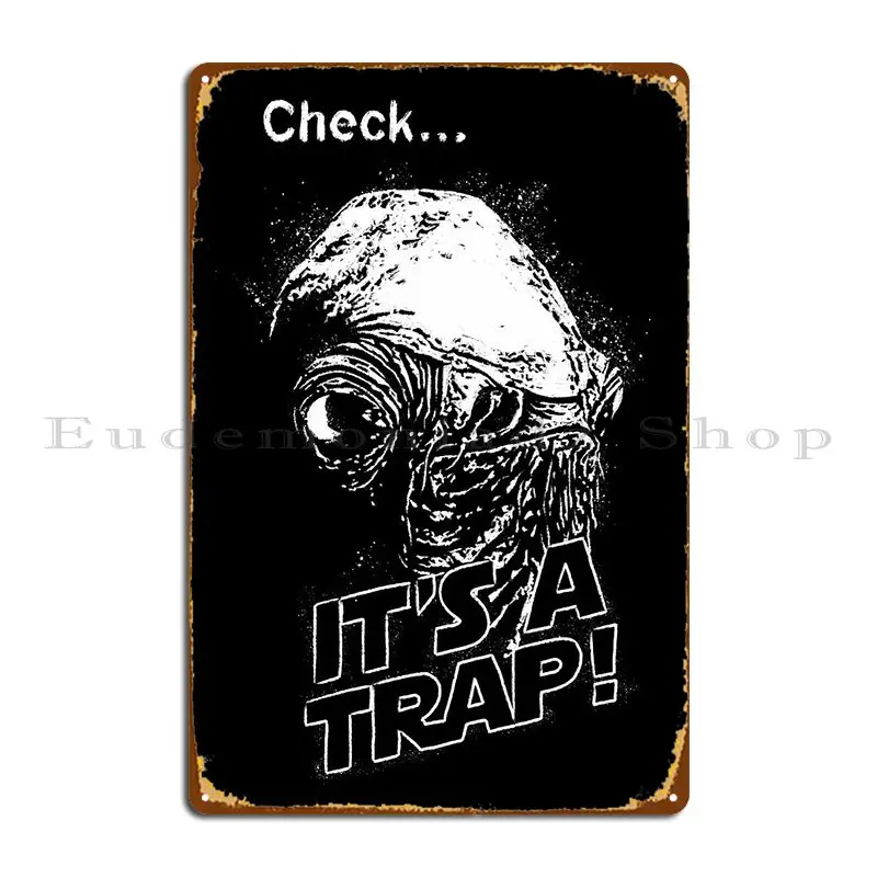 It S A Trap Poker Металлическая табличка Плакат Таблички Кино Вечеринка Создайте