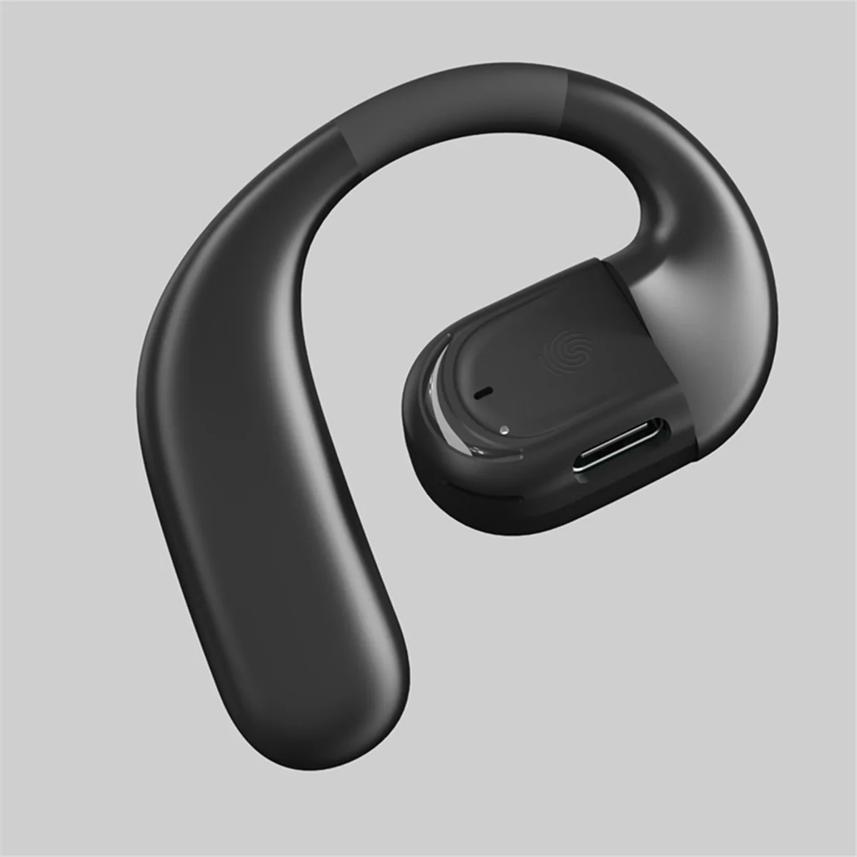 Фото ABXHH Новая беспроводная гарнитура для бизнеса 180 °   Поворотный Bluetooth 5. 4-ушные наушники с воздушной проводимостью и сенсорным управлением, спортивные Hi-Fi №4