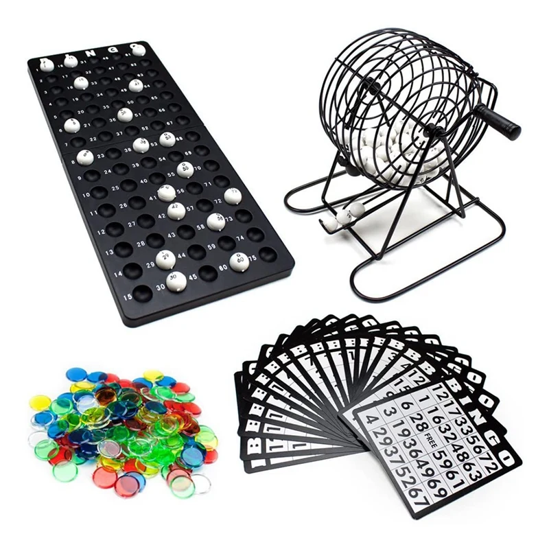 

Regal Games - Deluxe Bingo Set - Includes Bingo Cage, Master Board, Mixed Cards, 75 Calling Balls, For Large Parties