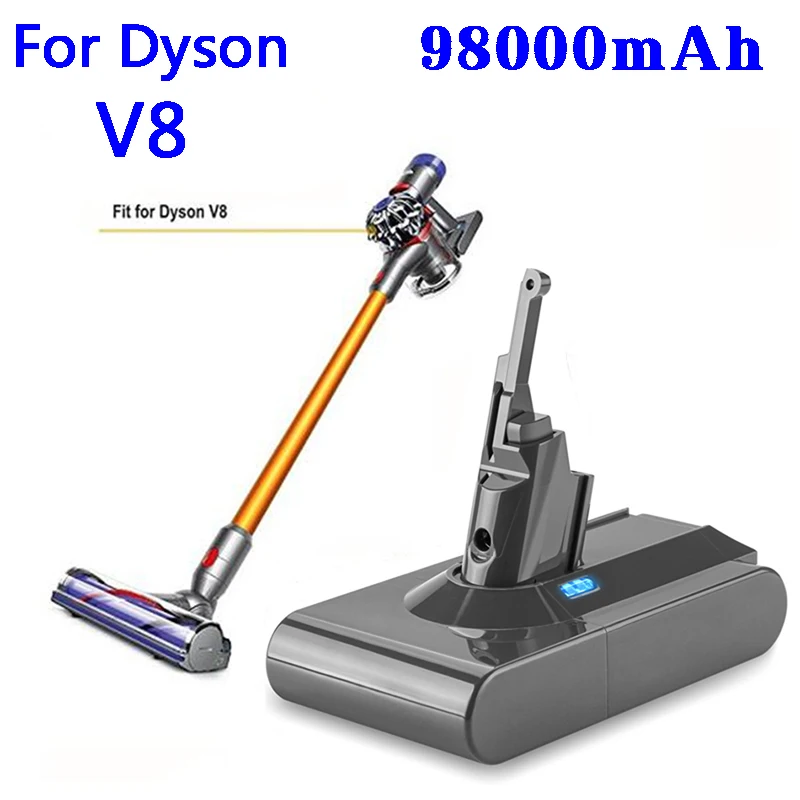 

Подходит для Dyson V8 21,6 в 98000 мАч Замена беспроводного пылесоса V8 Absolute ручной пылесос прочный литий-ионный аккумулятор