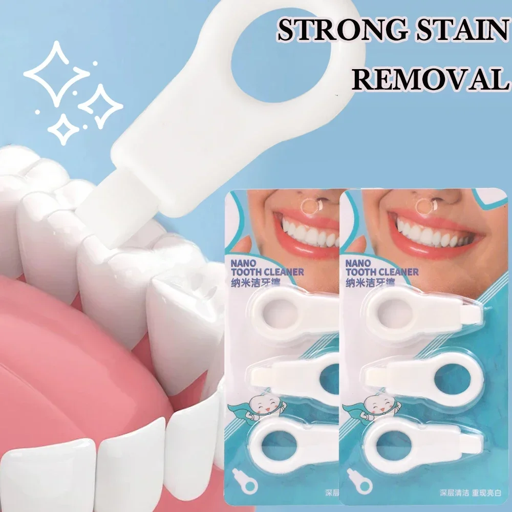 3/30 шт. отбеливающий очиститель зубов нано-губчатая головка полоски для чистки