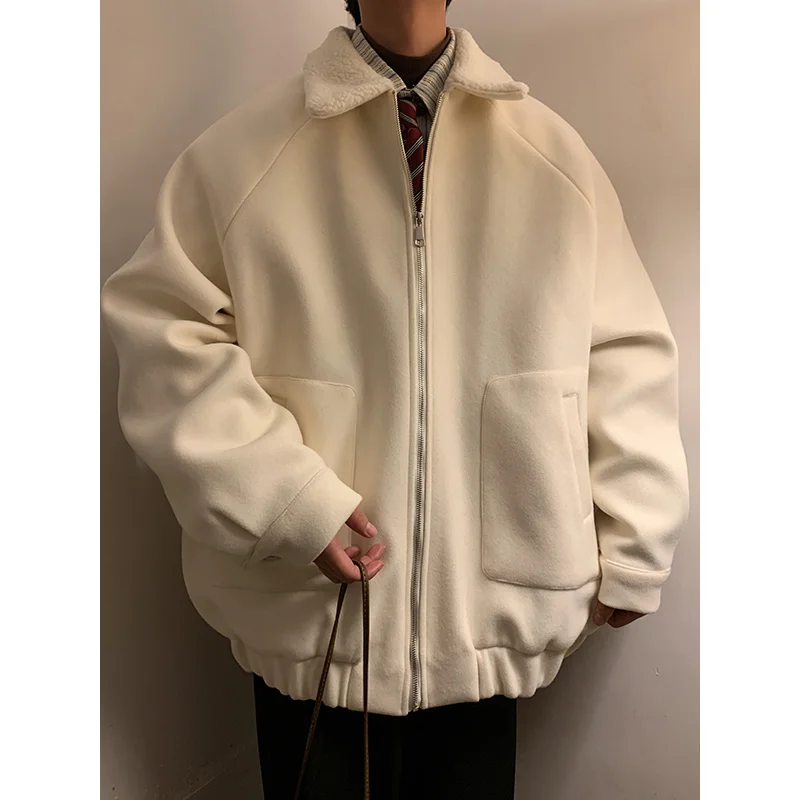 Winter Jacket Men Warm Fashion 3-color Thickened Jacket Men Streetwear Korean Loose Thick Short Coat Mens Parker Clothes M-3XL