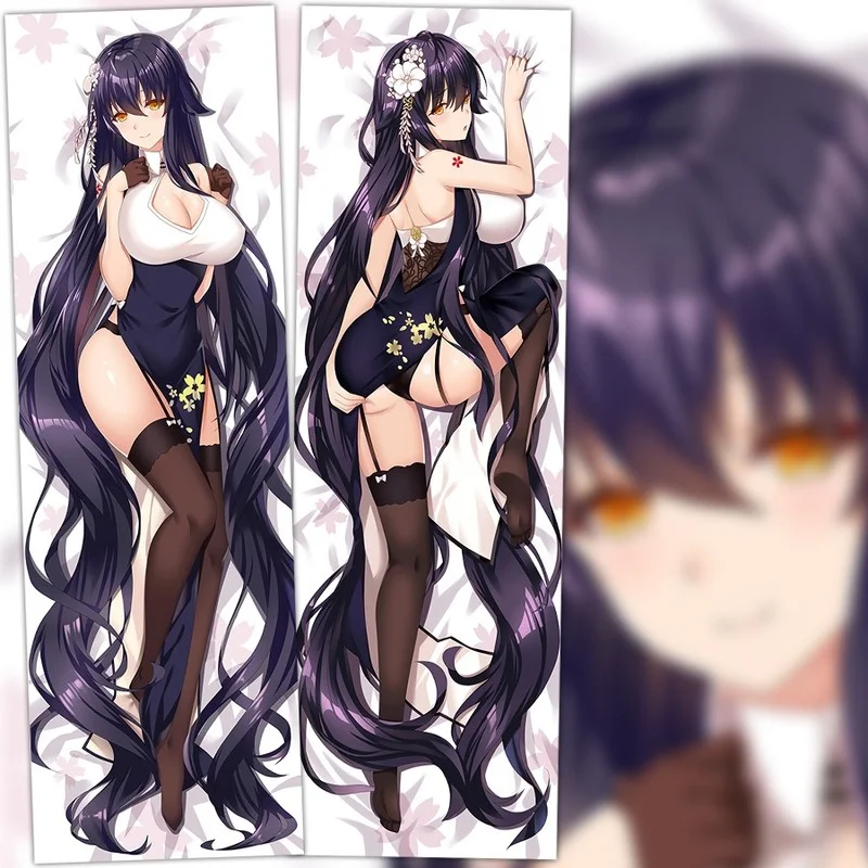 

Сексуальная подушка для обнимания дакимакура из аниме «Азур Лейн эдн азума», длинный Чехол для подушки, подкладка для кровати, рождественск...