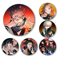 2022 hot sale 58mm anime pins second element jujutsu kaisen tinplate badges jujutsu kaisen cosplay thing anime peripheral gift