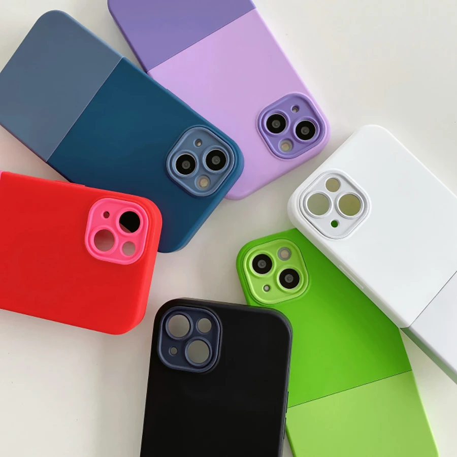 3-In-1 Liquid Silicone Skin Frosted Individually Removable Phone Case For Iphone 13 12 14 11 Pro Max X Xr Xs Max 13Pro Fundas