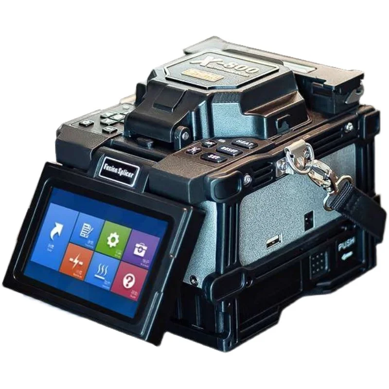 X-800 fiber optic fusion splicer automatic leather trunk line fusion brazing hot fusion machine