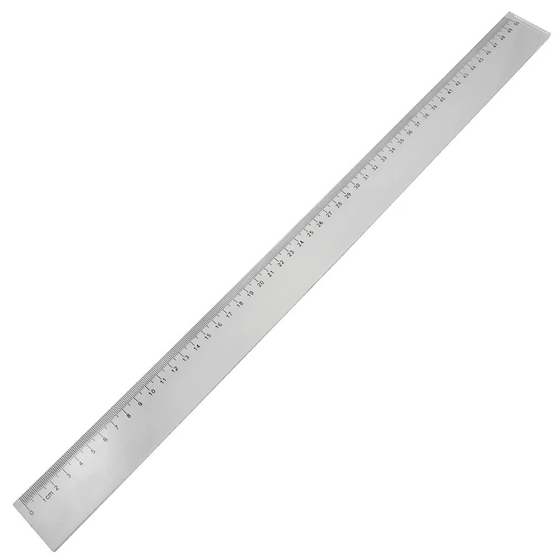 AU42 -50cm Прозрачный Пластик измерительный длинные прямые сантиметровая линейка -