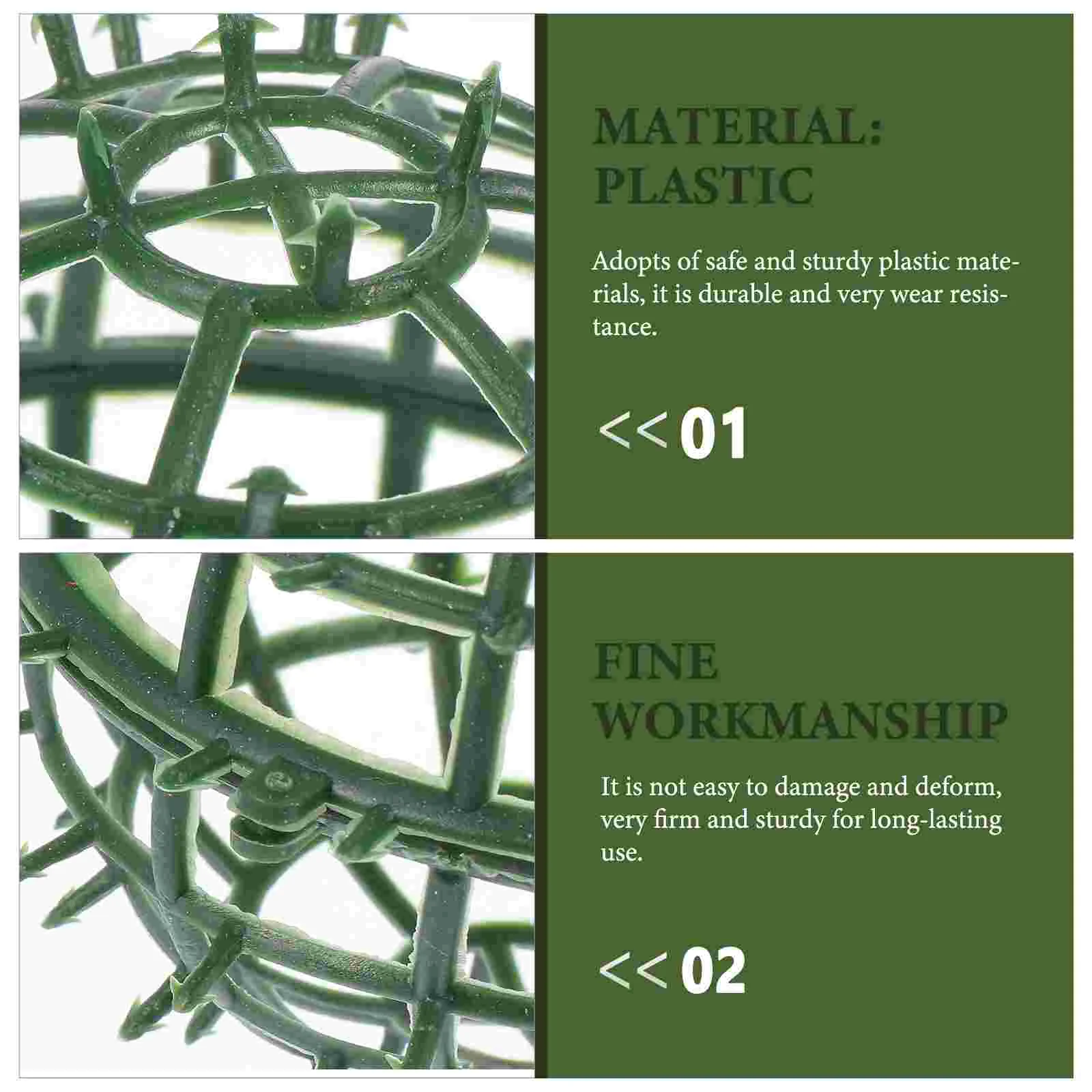 

5 Pcs DIY Flower Ball Shelf Flower Holding Rack Plastic Flower Arranging Rack