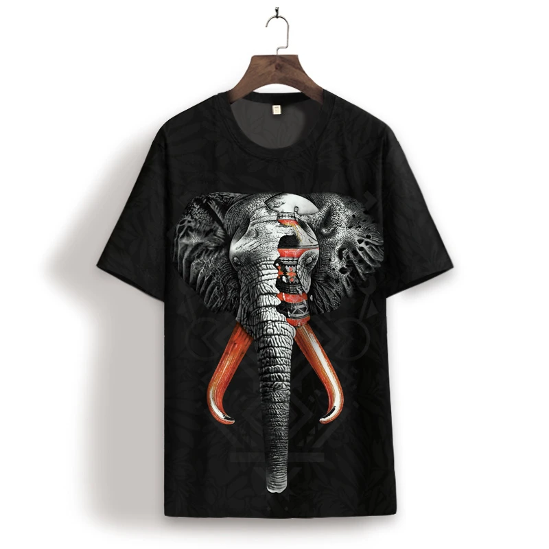 

Футболка мужская с объемным принтом волка, люксовая ледяная рубашка с коротким рукавом, ажурная Гладкая эластичная сорочка оверсайз, лето