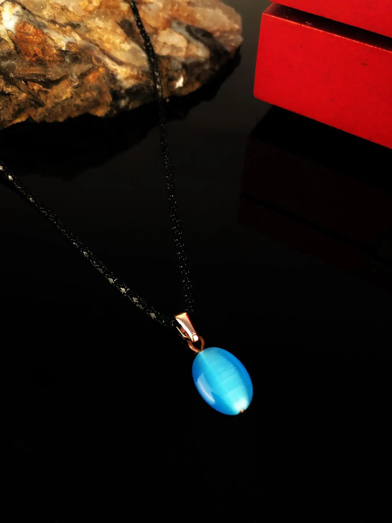 

Natural stone Women 'S Cat 'S Eye Stone Necklace Nrs841