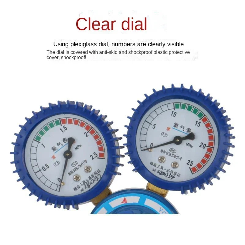 YQY-08 Ударопрочный манометр кислорода редуктор давления клапан регулирования