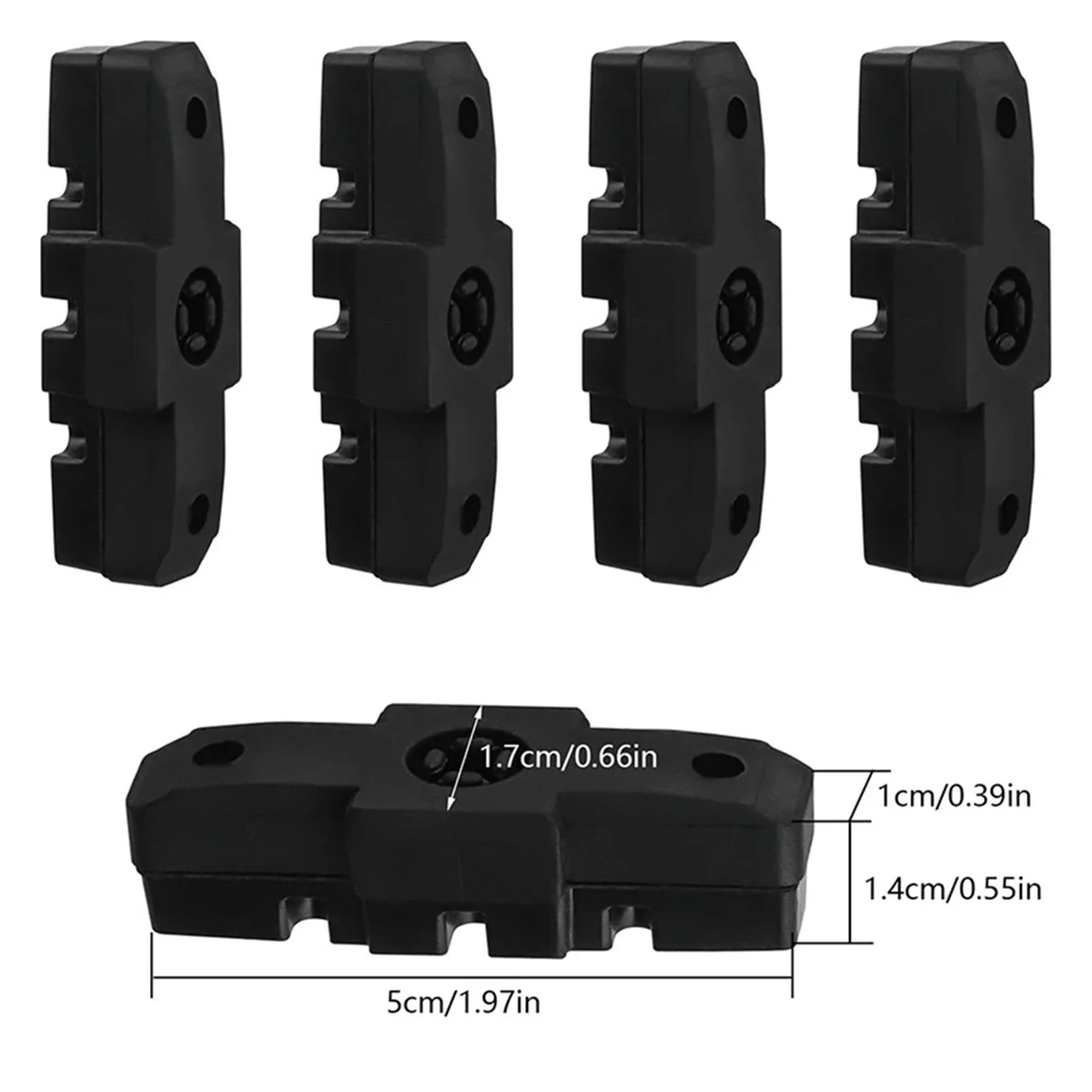 Тормозные колодки для велосипеда с V-образным тормозом HS11/ HS22/HS24/ HS33 /HS66 50 мм 8 шт.