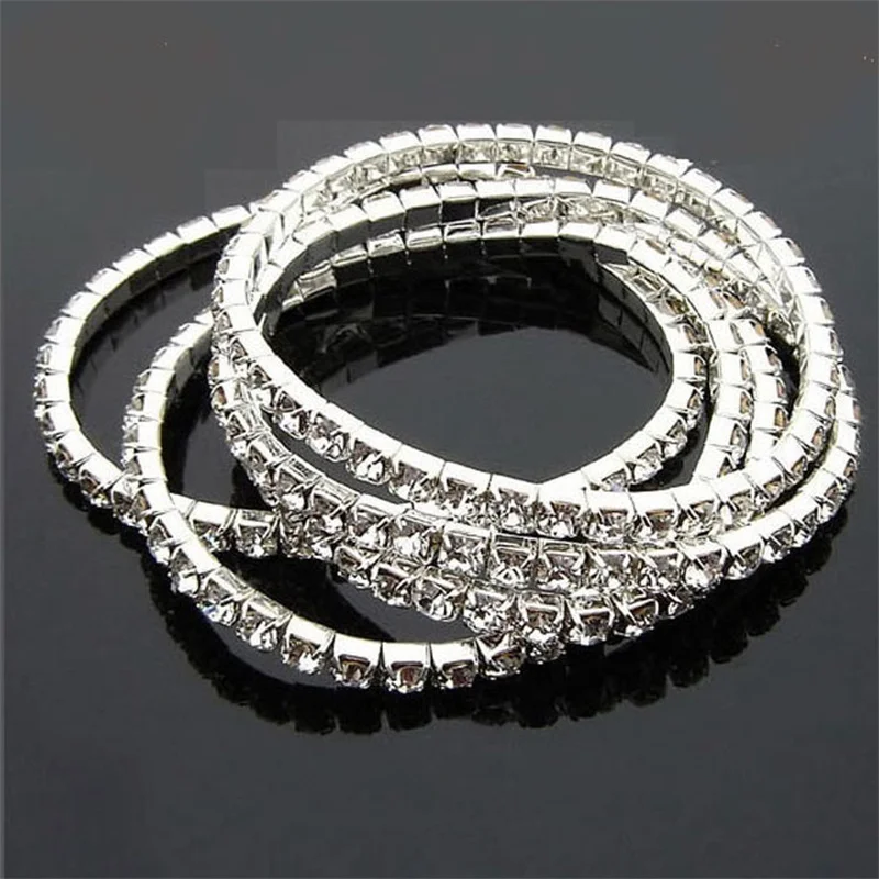 

Hot selling hand jewelry single row elastic bracelet Shiny intellectual star with the same style combination bracelet