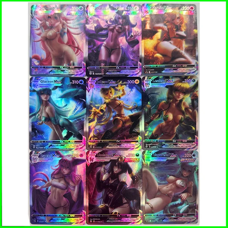 Аниме персонаж DIY коллекционная карточка Лилли Пикачу чармандер Лана красная