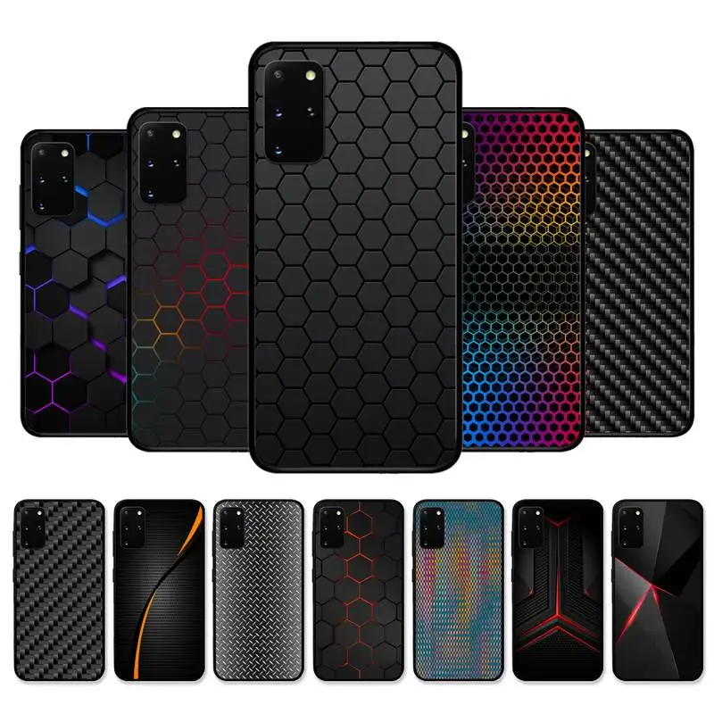 

Luxury Carbon Fiber Drawings Cool Printing Phone Case for Samsung S10 21 20 9 8 plus lite S20 UlTRA 7edge cover