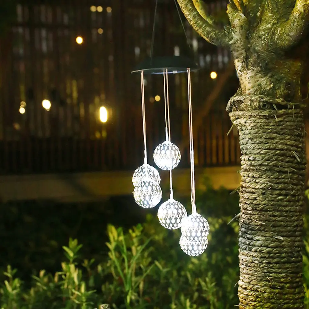 

Solar Wind Chime Ball Lamp Leakage Protection Intelligent Light Control System Rainproof And Sunscreen