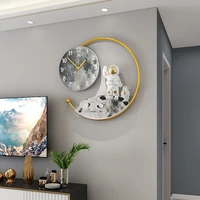 nordic light luxury wall clock watch creative wall hanging clock with lights living room home modern minimalist decorative clock
