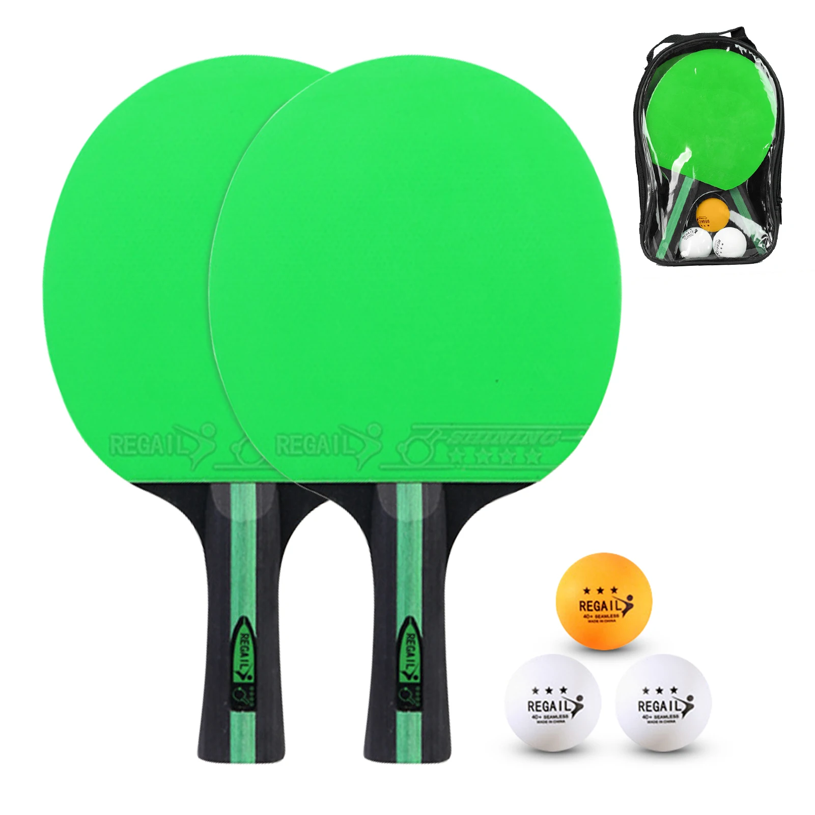 

Professional Ping Pong Racket Carbon Table Tennis Racket Bat Paddle Set Pimples in Rubber with Carry Bag for Beginners Boys Girl