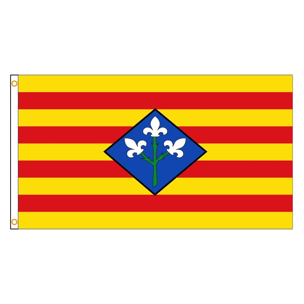 

Флаг испанской Лериды размером 3 Х5 футов, 90 х150 см
