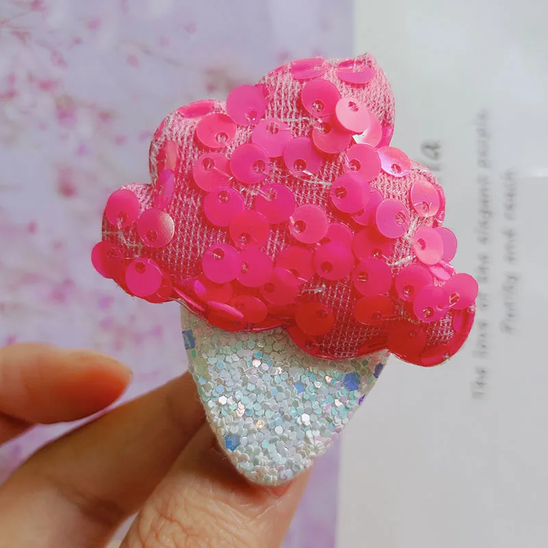 5 шт./лот заколка для волос с блестками радужного цвета девочек детская Новое