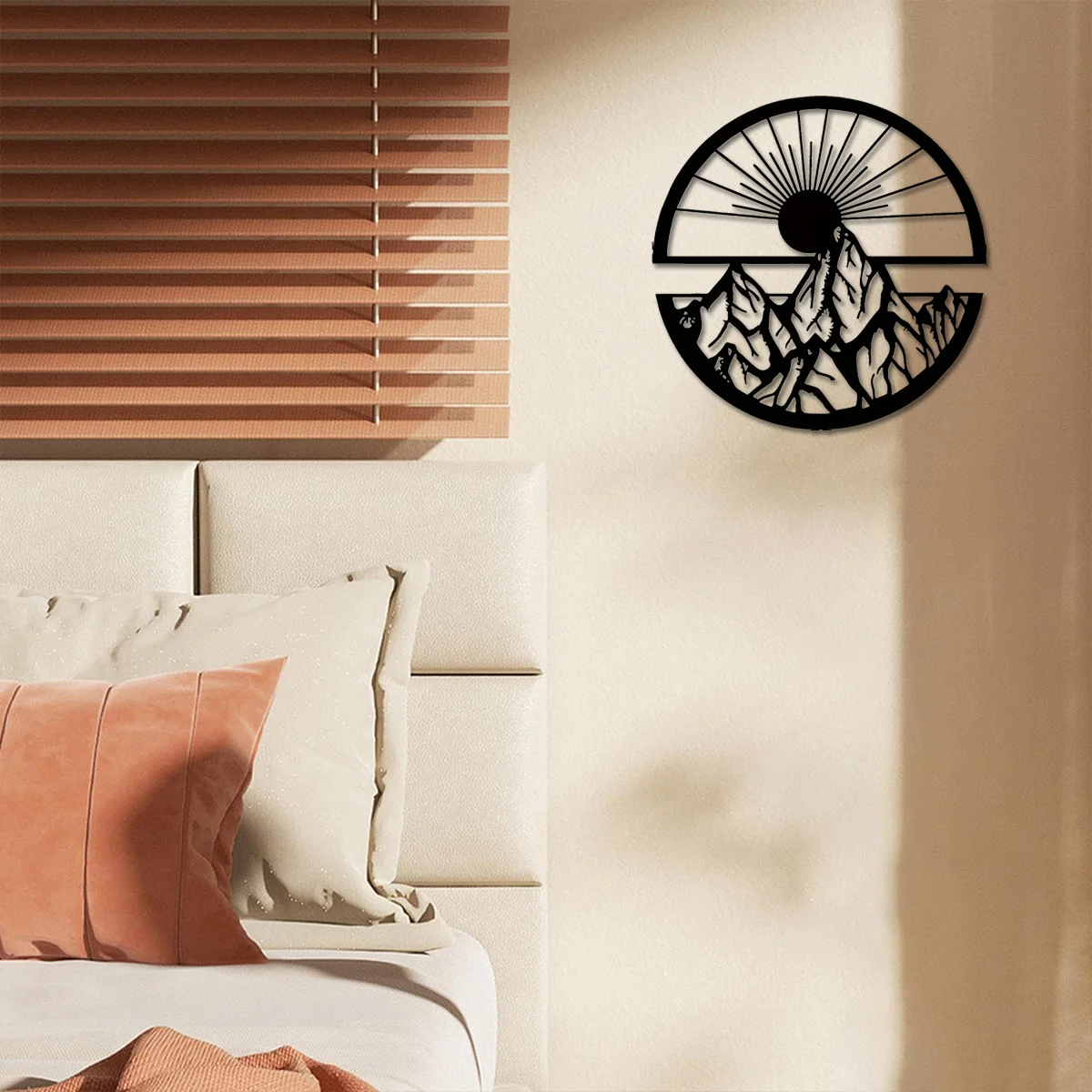 Металлический Горный И Солнцезащитный Диск Настенный Декор Современное Уличное