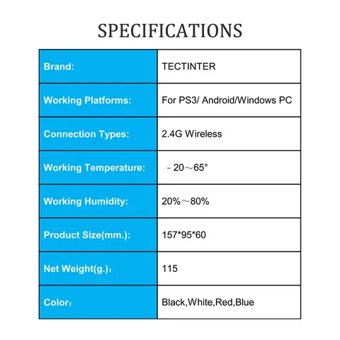 Беспроводной геймпад TECTINTER для Android