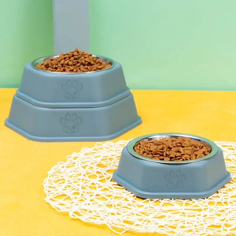 

Bowls Dog Food Water Feeder Stainless Steel Pet Drinking Dish Feeder Cat Puppy Feeding Supplies Small Dog Accessories