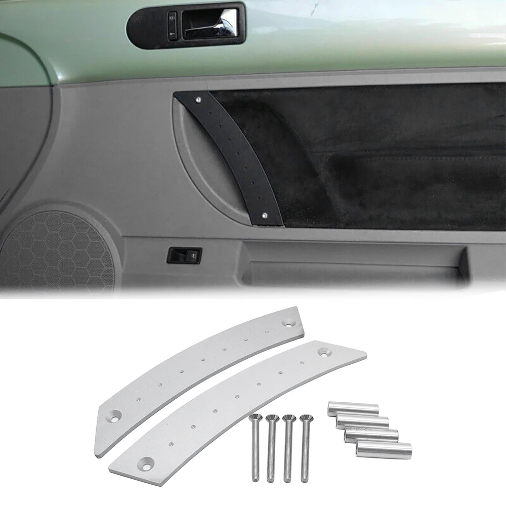 

1Pair Metal Door Panel Pull Handle Set for Beetle 1998-2010 Interior Door Grab Pull Handles Replacement Silver