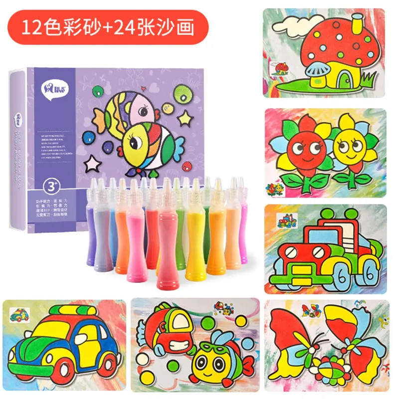 Наждачная бумага песок для детей игрушки рисования Детская мультяшная песчаная
