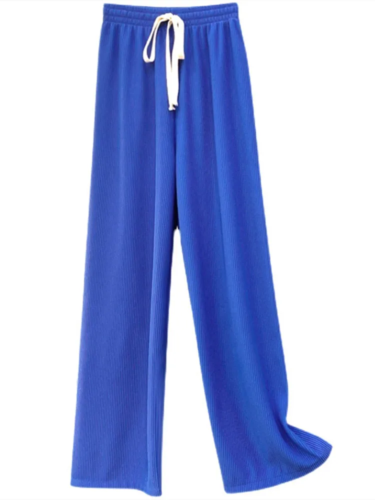 

Casual High Waist Leggings Loose Style Solid Sweatpants Push Up Leggings Home Wear Women Clothing Pants Drawstring