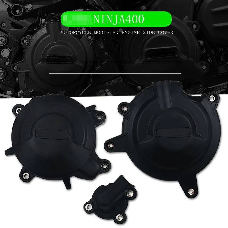 

For KAWASAKI NINJA400 NINJA 400 2018 2019 2020 2021 Motorcycle Engine Stator Cover Engine Guard Protection Side Shield Protector