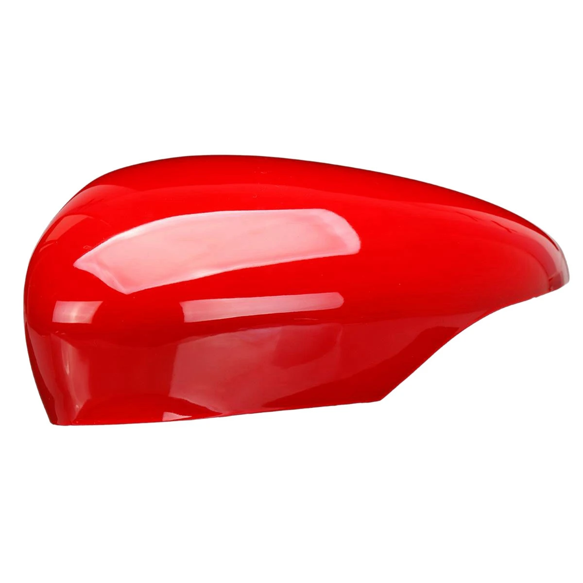 

Left Wing Door Rearview Mirror Cover Side Mirror Cap Shell for Ford Fiesta MK7 2008-2017 Red