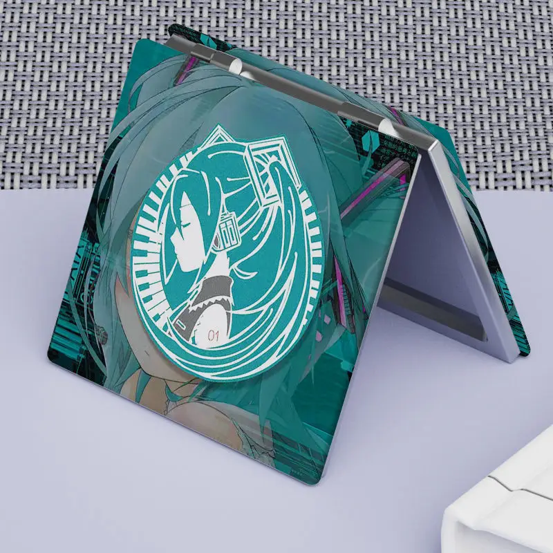 Креативное зеркало для макияжа Hatsune Miku портативное складное с высокой четкостью