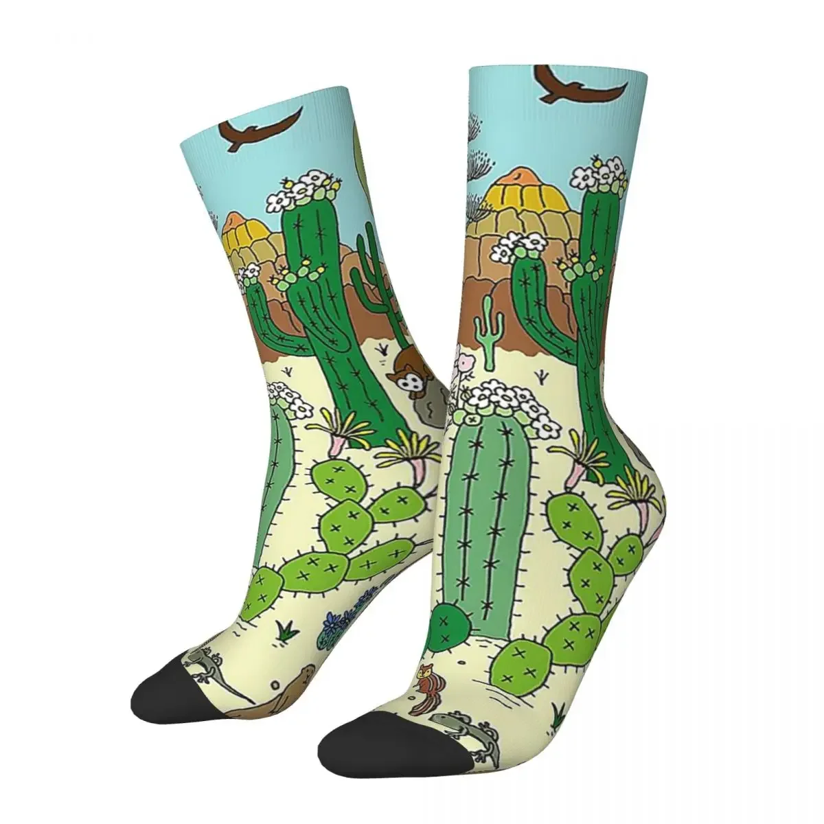 Носки &quotАризона пустыня&quot впитывающие пот чулки в стиле Харадзюку всесезонные