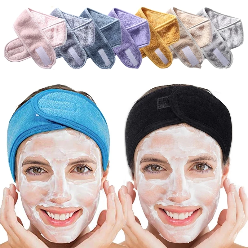 

Wide Soft Velvet Yoga Sports Headbands Adjustable Cross Washing Makeup Hairbands for Women Girls Ladies Bangs Hair Accessories