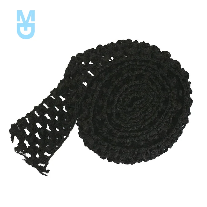 

New 1.5 Inch Wide Crochet Headband Elastic Bands 1 Meter For Tutu Skirts Hair Bands Crochet Elastic Waistband By The Meter