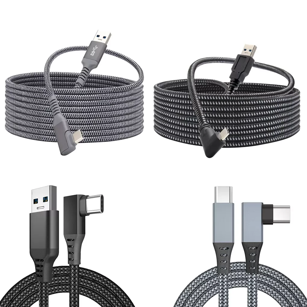 

5M/6M Charging Cable For Quest 2 Link VR Headset USB 3.0 Type C Data Transfer USB To Type-C Cable VR Cable