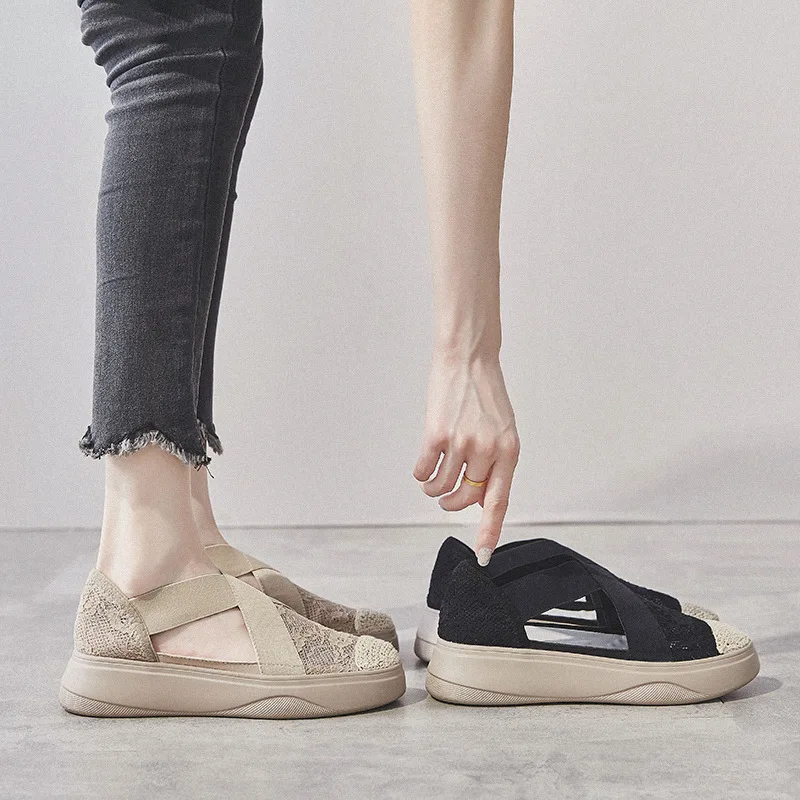 

Women Lightweight Sneakers Casual Outdoor Sports Breathable Mesh Comfort Suede Soft Running Shoes Air Cushion Lace Up 2022 New