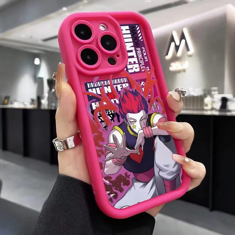 Фото Чехол для телефона Anime Hunter Gon Killua Hisoka для iPhone 17 Air 16 e 15 14 13 12 11 Pro Max Plus Min SE 2020 2022 Амортизатор №3