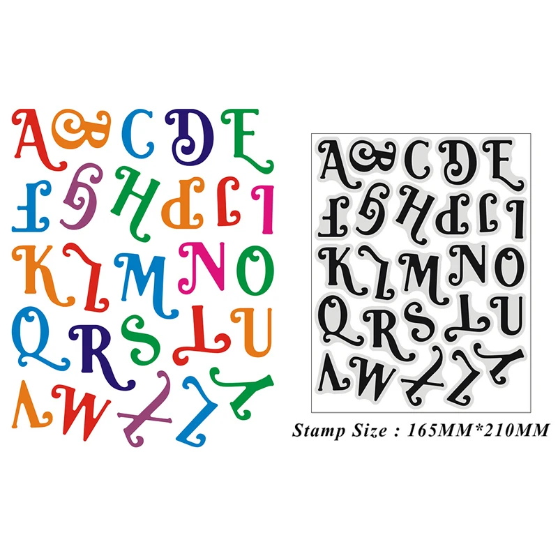 

2022 Alphabet New Cutting Dies Clear Stamps Photo Album Scrapbooking Crafts Stencils for Decoration DIY Embossing Card Making