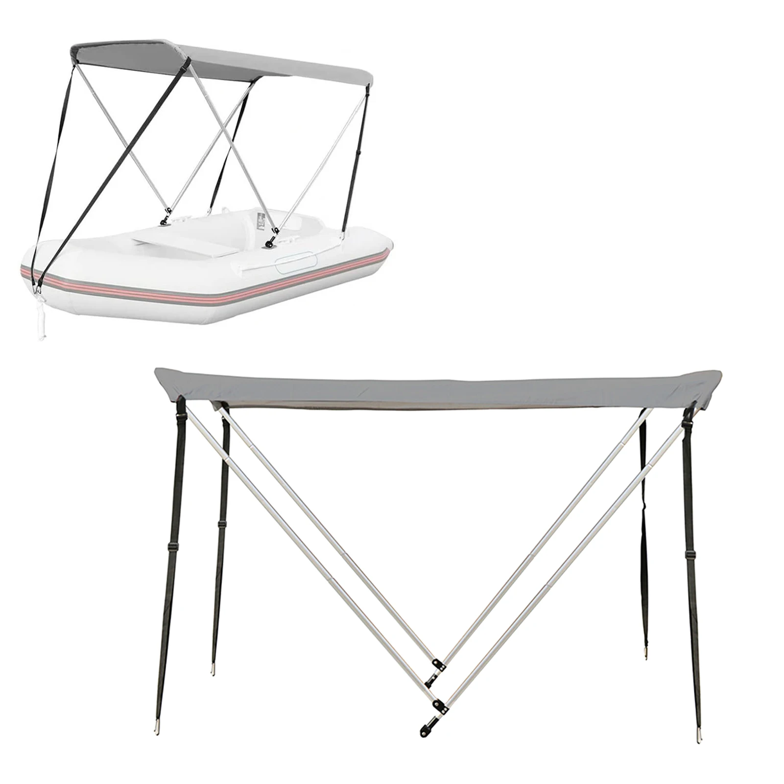 

Inflatable Kayak Awning Canopy Boat Sun Shade Shelter Portable Foldable Top Boat Cover Inflatable Kayak Awning Canopy With