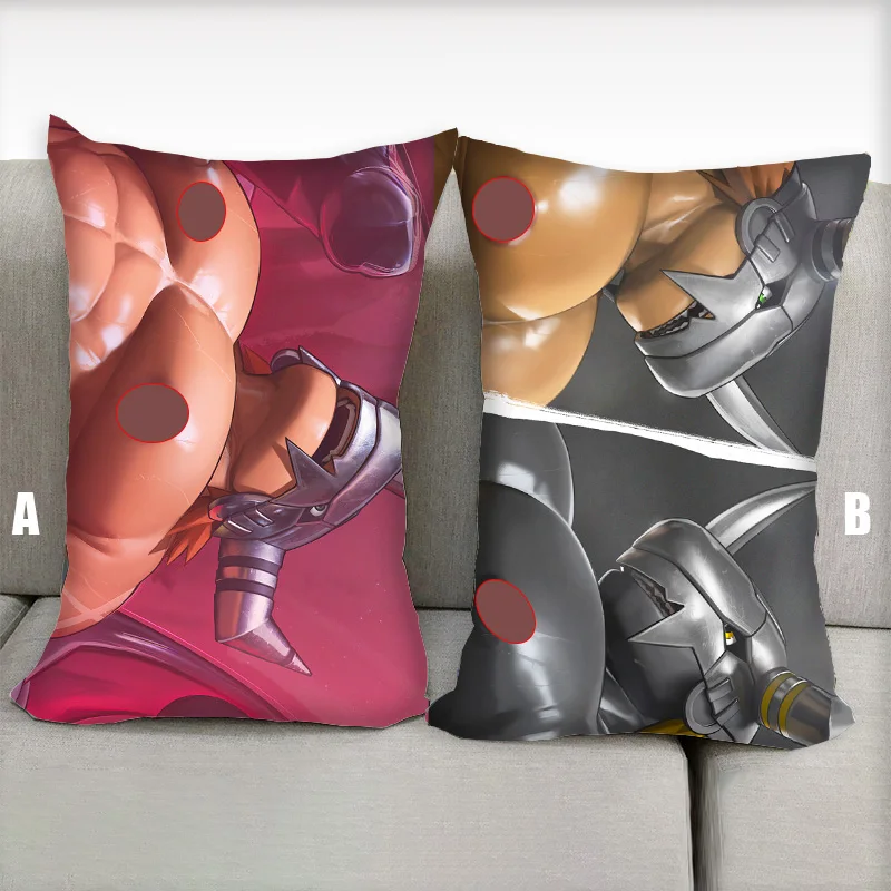 Подушка в стиле аниме Dakimakura Wargreymon Furry Nsfw подушка с рисунком половины тела
