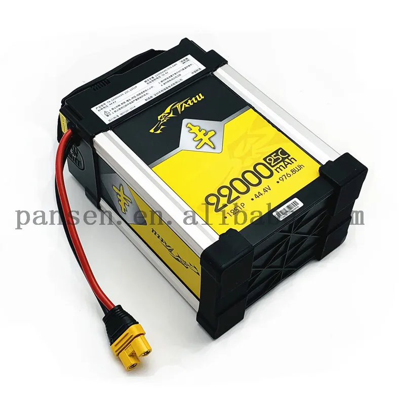 

Tattu 22000mah 16000mAh 14000mah 44.4V 15C 12S1P Lipo Smart Battery Pack with AS150U Plug Drone battery
