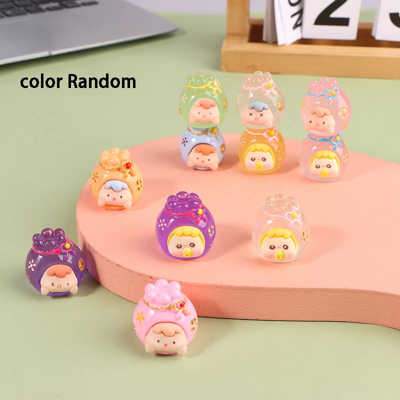 

Светящийся мультяшный полимер, 1 шт., аксессуары «сделай сам», украшения, сумки на удачу, круглые рулоны ручной работы