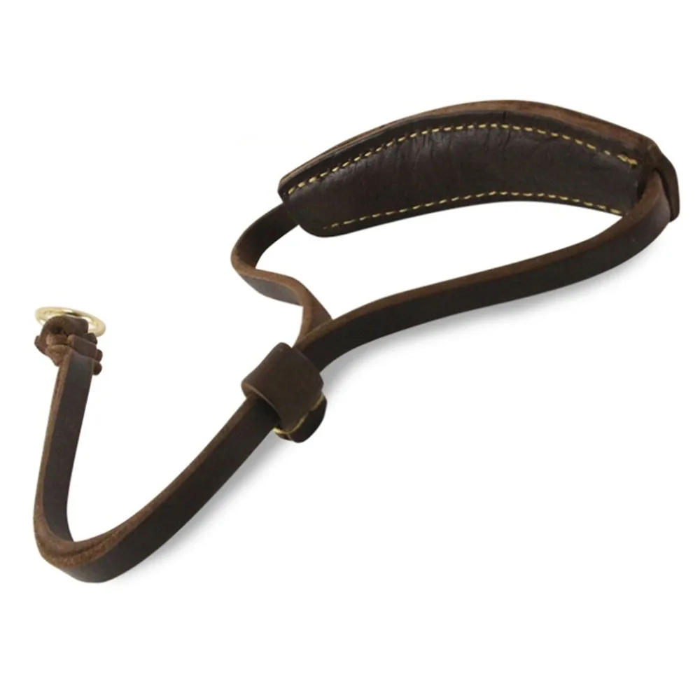 

High-grade Genuine Leather Dog Collar Arbitrarily Adjustable Soft Widen Real Leather Padded Large Dog Collar For Doberman Beagle
