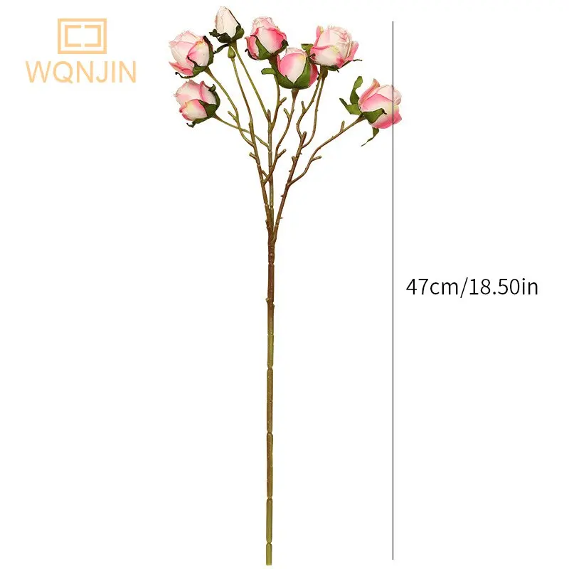 Искусственные розы WQNJIN 7 цветов Шелковый букет Рождество гостиная искусственные