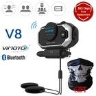 Bluetooth-гарнитура для мотоциклетного шлема Easy Rider Vimoto V8, стерео гарнитура для GPS, двусторонняя радиосвязь